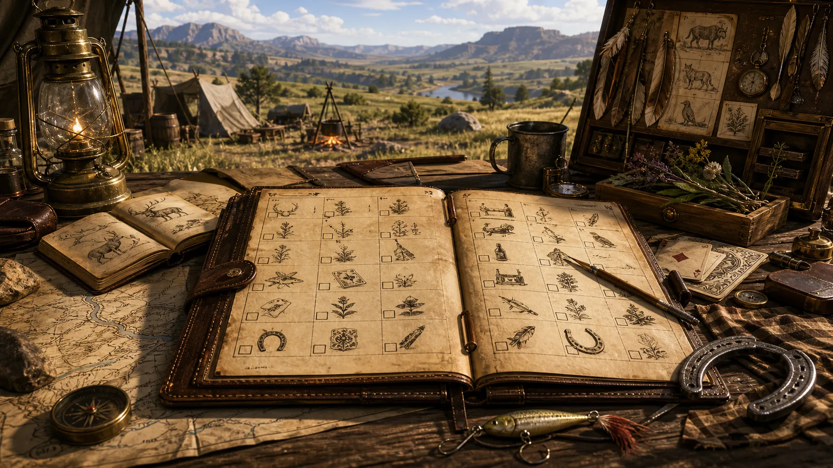 RDR2 Chapter and 100% Planner: Camp, Honor, Hunting, Challenges, and Epilogue
