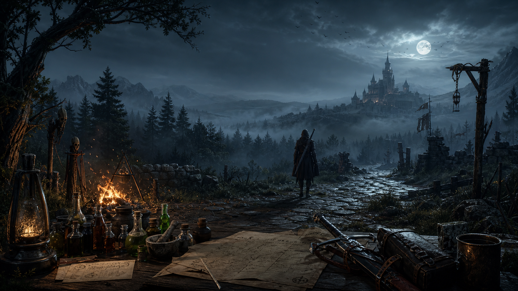The Witcher 3 Difficulty, Skills, and Signs Build